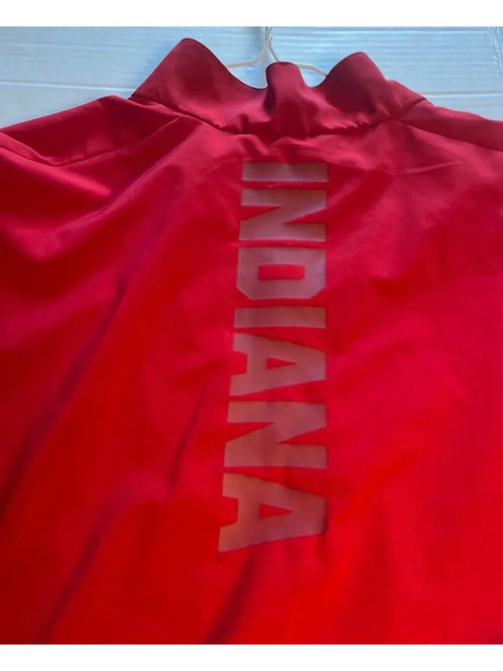 Adidas Indiana University Red Half-Zip Pullover Jacket XL zipped kangaroo pocket